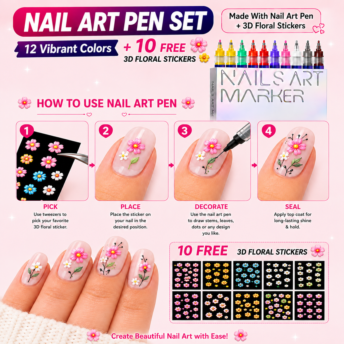 Nail Art Pen Box