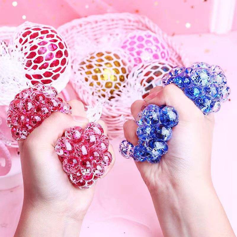 🌈 Colorful Mesh Stress Relief Ball