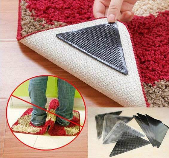 🧡 Non-Slip Corner Area Rug 🧡