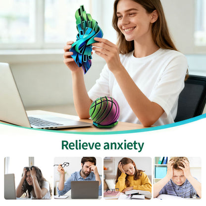 🌀 Slime Ball Fidget Toy – Transforming Stress Relief Desk Toy