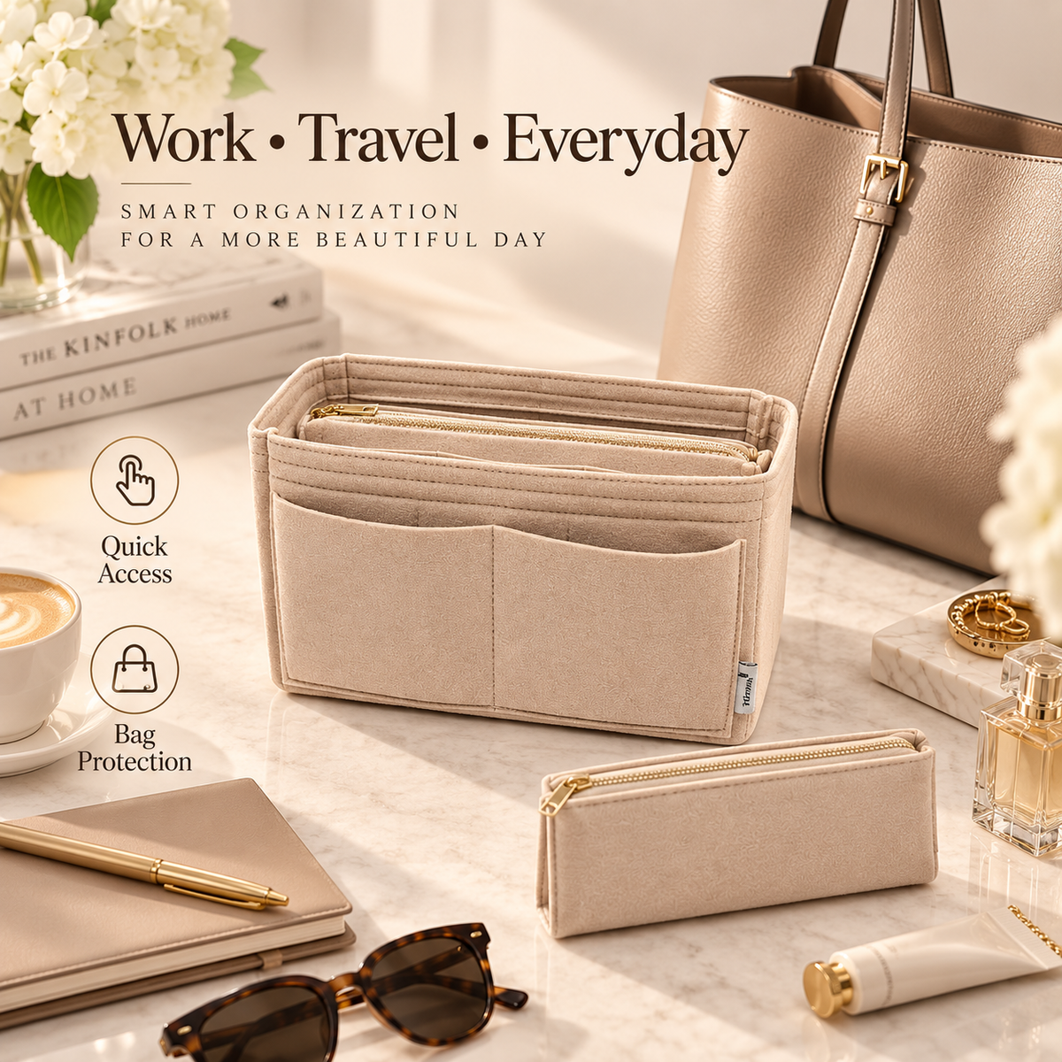 Tote Bag storage Organizer