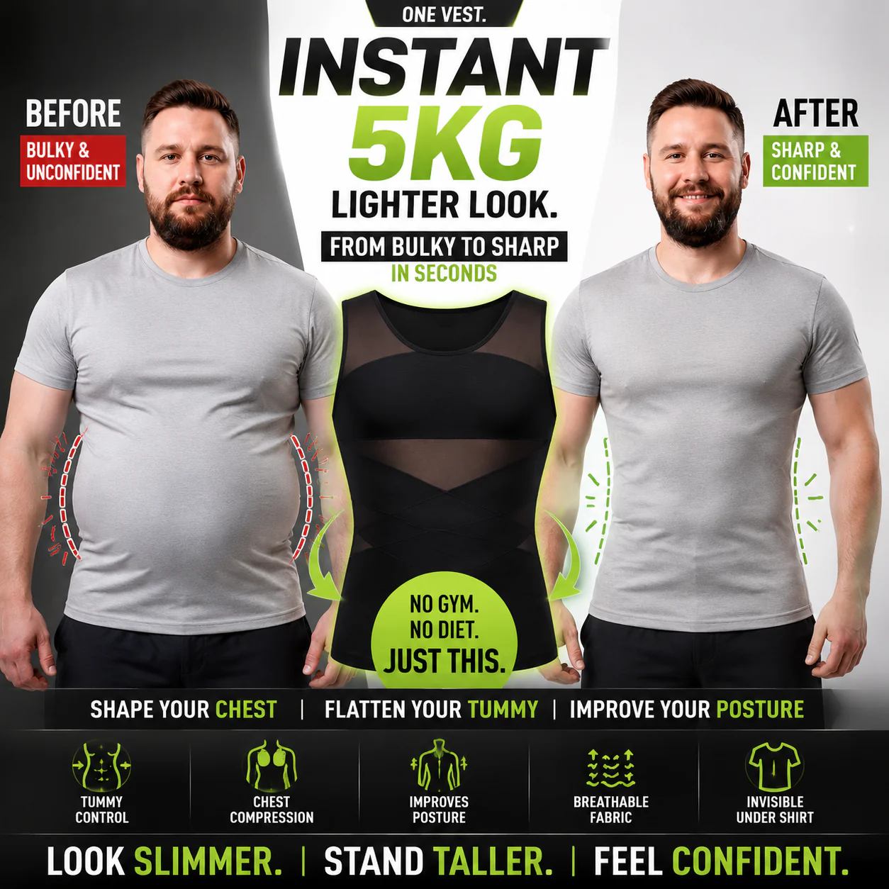 CoreForm Men’s Body Shaper Tank